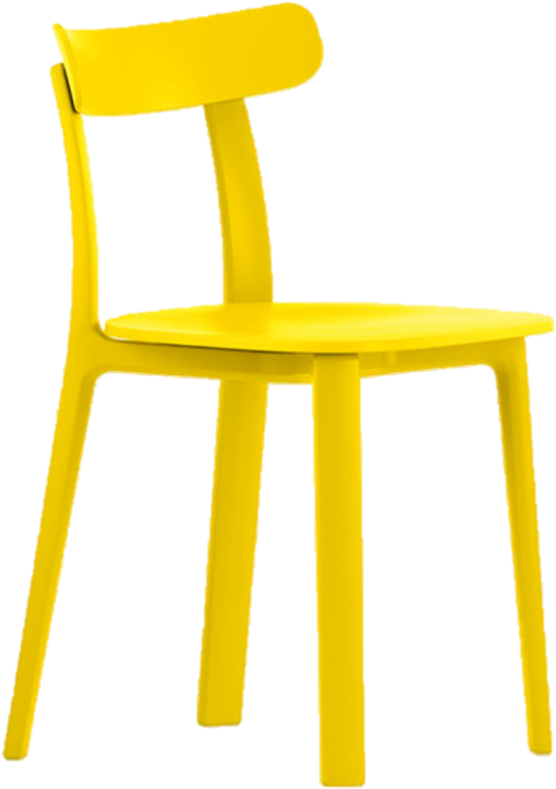 All Plastic Vitra - Vitra All Plastic Chair Apc, Braun (944x907), Png Download