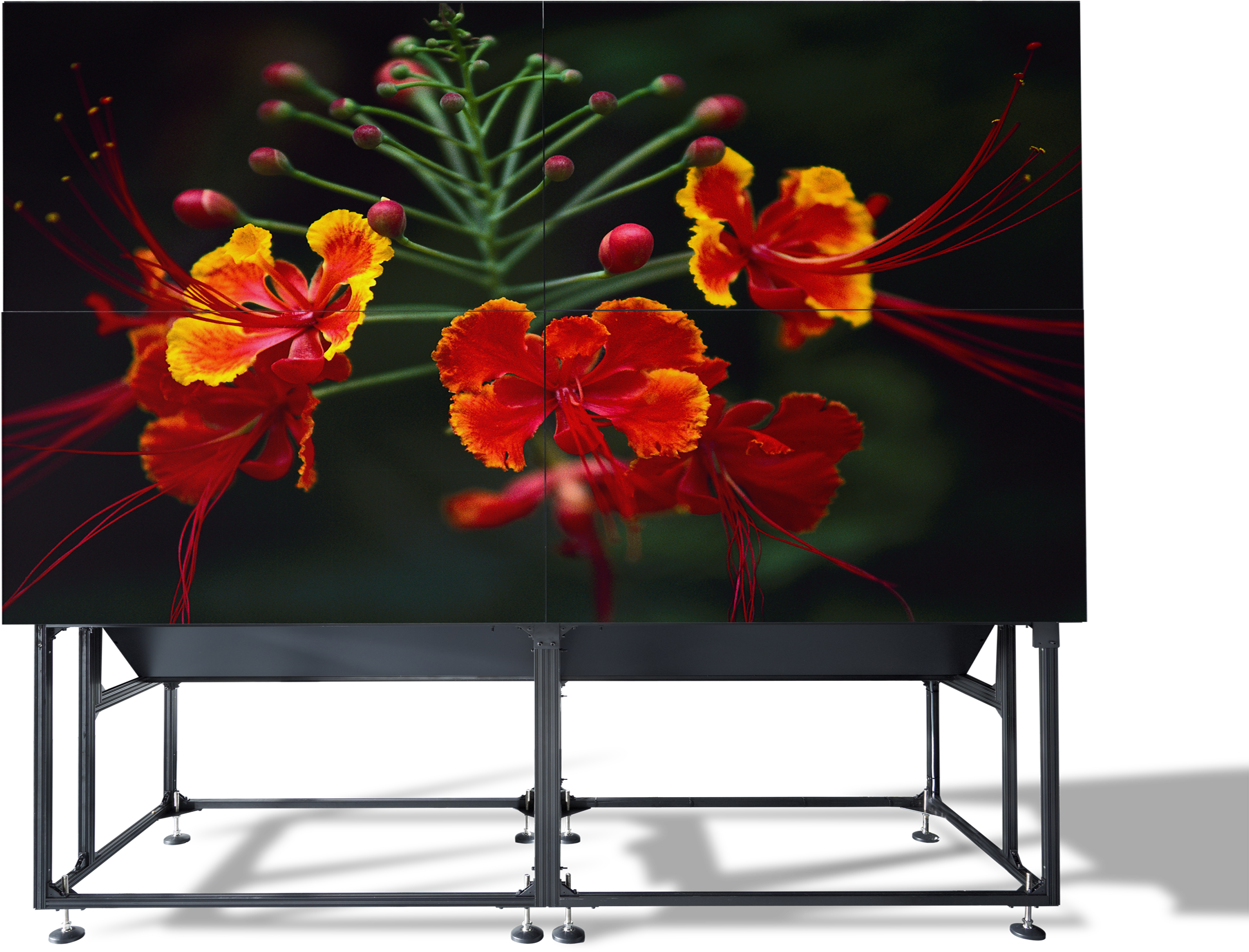 Overview Mvl Control Rooms Video Wall Rear-projection - Video Wall (2953x2700), Png Download