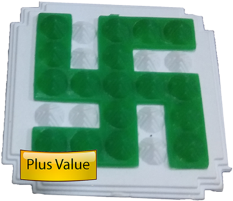 Green Vastu Swastik Pyramid 2 Pair Vastu Fengshui Product - Vastu Fengshui (375x375), Png Download