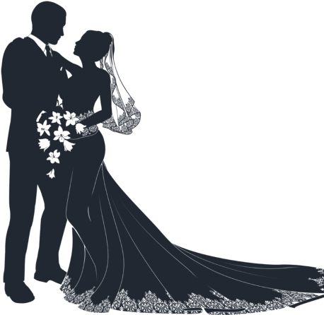 Wedding Couple Vector Png (480x480), Png Download