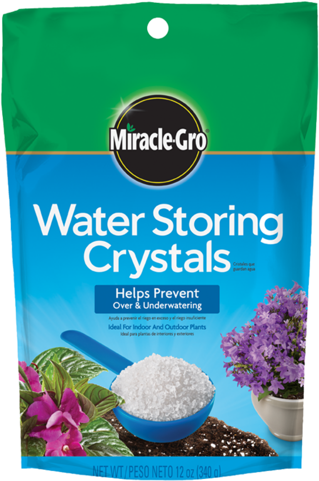Miracle Gro Water Storing Crystals (673x1000), Png Download
