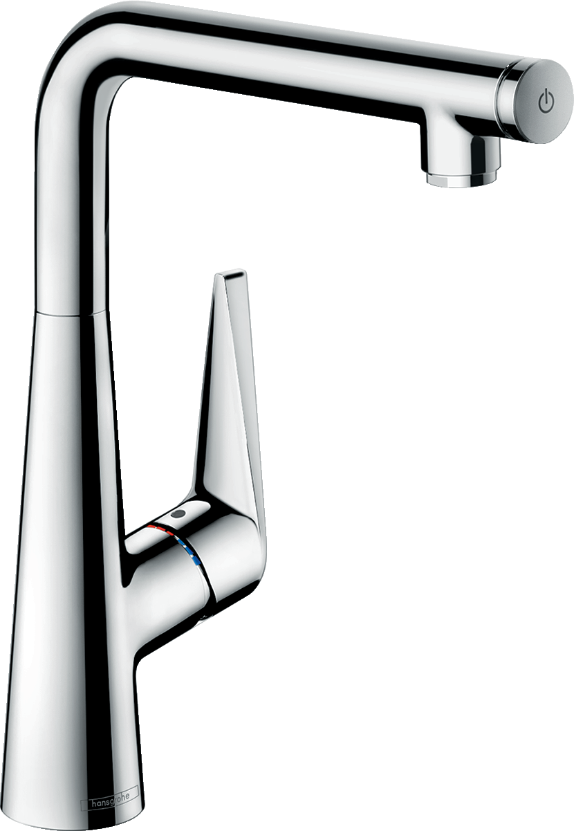All Kitchen Taps With Select Technology - Hansgrohe Kitchen Mixer Talis S 200 Extendable Spout (830x1201), Png Download