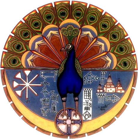 Melek Taus Or Peacock Angel - Yazidi Logo (477x480), Png Download