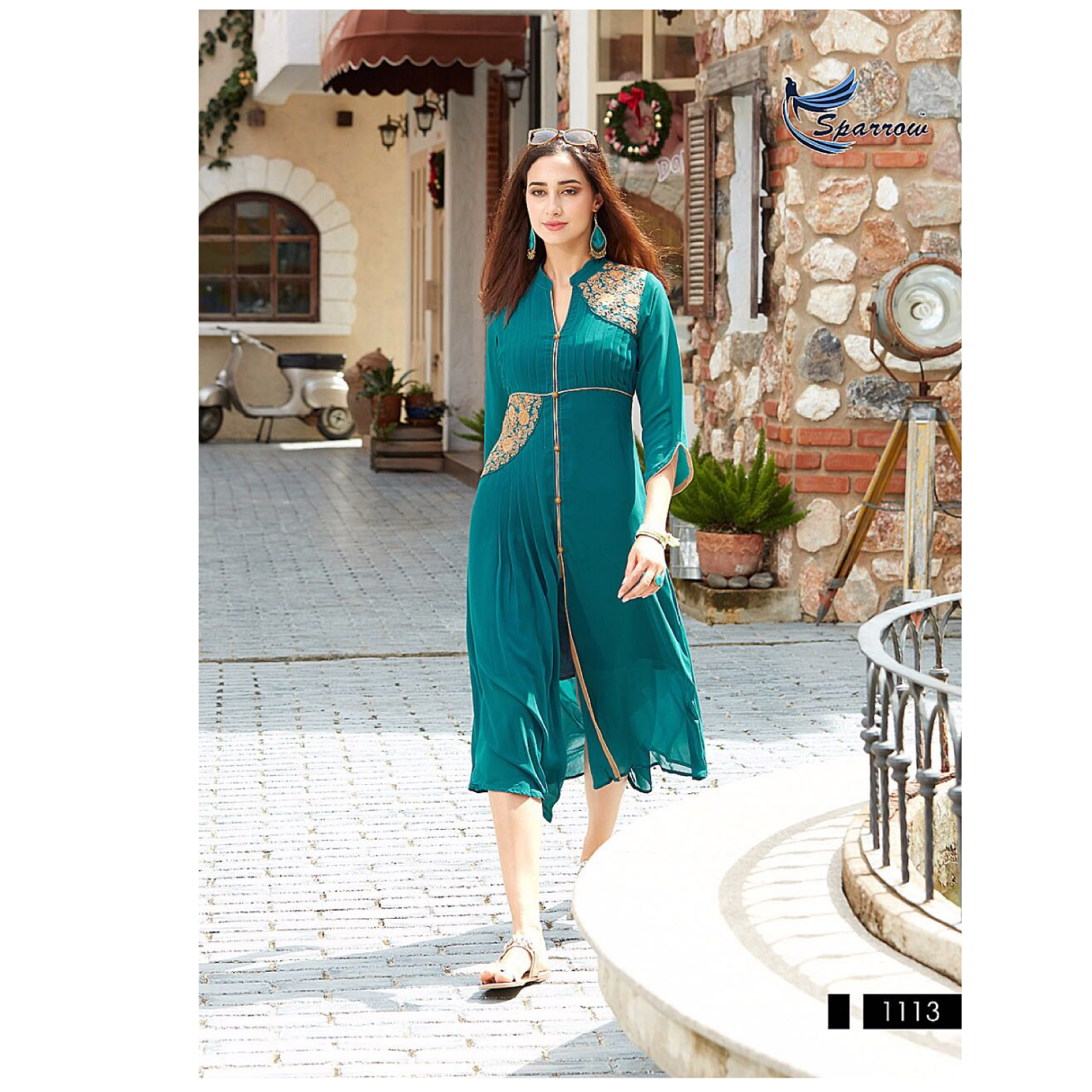 Indian Bollywood Kurta Kurti Designer Women Ethnic - Kurta (640x640), Png Download