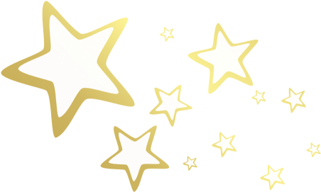 Estrellas Navideñas Png - Stars In The Sky Clipart Black And White (491x371), Png Download