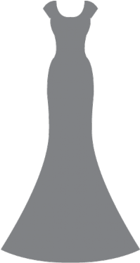 Fit Flare Mermaid - Gown (400x400), Png Download