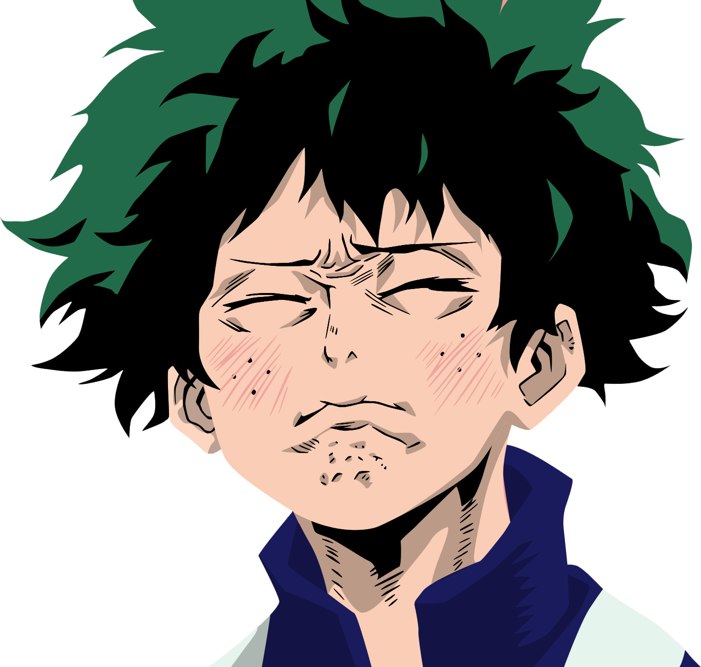 Discord Starterpack Source - Heart Squeeze My Hero Academia Gif (1419x1350), Png Download