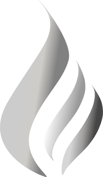 Silver-flame - Clip Art (348x598), Png Download