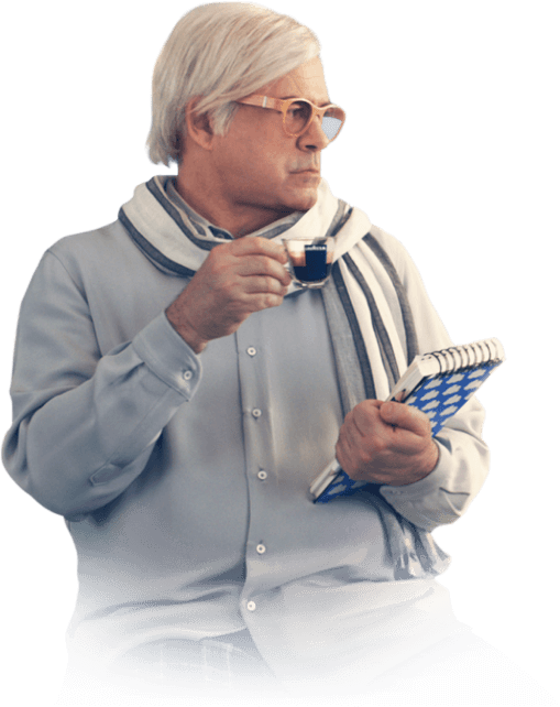 When Advertising Makes History - Lavazza Crozza (509x642), Png Download