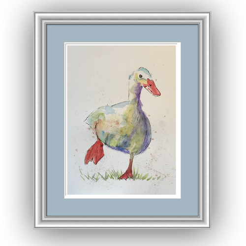 Dizzy Duck, Limited Edition Print - Watercolor Painting (500x500), Png Download