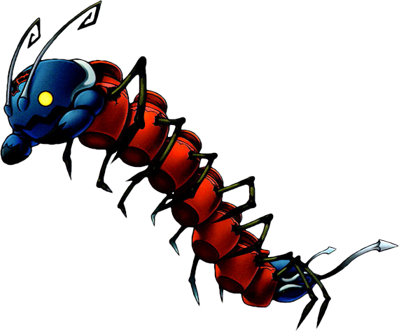 Pot Centipede - Kingdom Hearts Pot Centipede (570x474), Png Download
