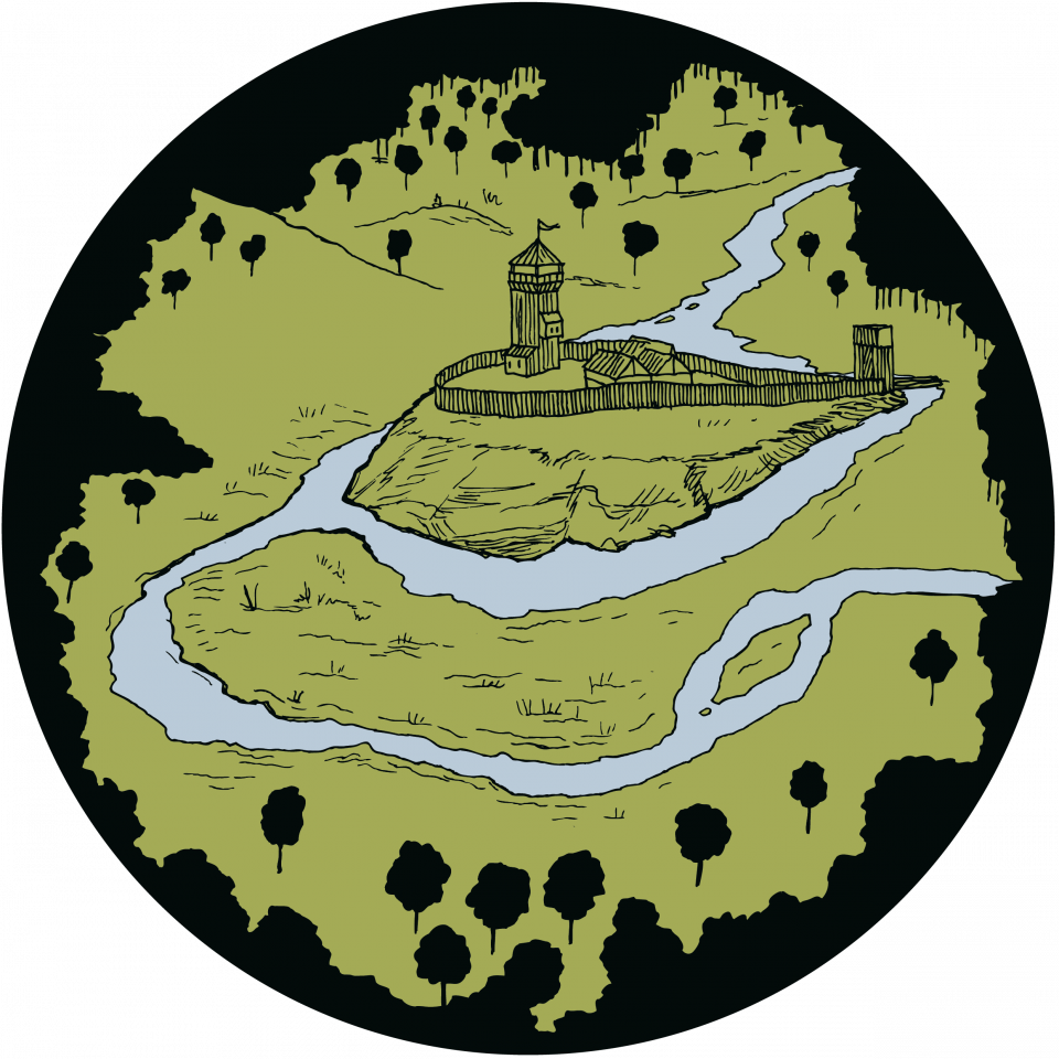 La Motte Feodale - Motte-and-bailey Castle (960x960), Png Download
