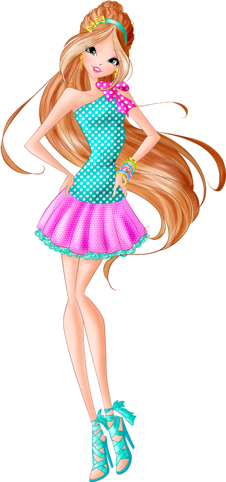 World Of Winx Chef Chic Flora Strawberry Outfit Png - World Of Winx Chef Chic (1000x1000), Png Download
