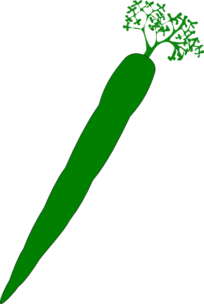 How To Set Use Green Carrot Clipart (402x599), Png Download