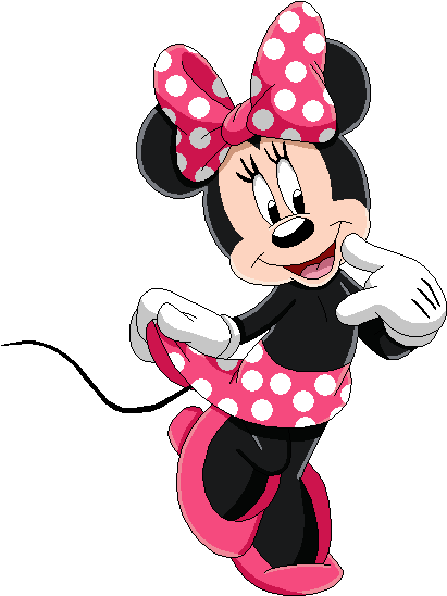 Minnie Mouse By Mollyketty On Clipart Library - Roommates Mickey & Friends - Minnie Mouse Peel (423x558), Png Download