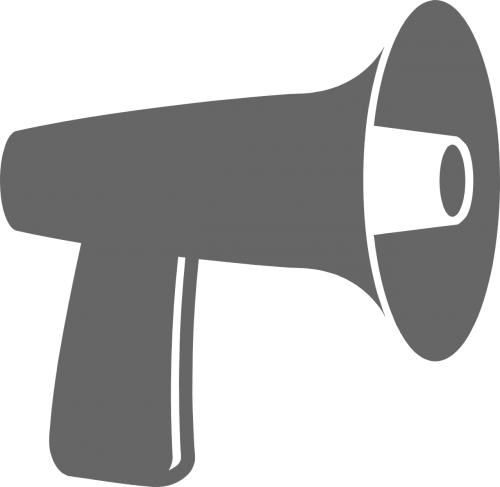 Megaphone Clipart (500x487), Png Download