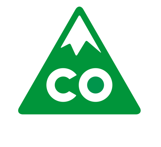 Co Logo Primary Green Outlines Whiteco No Background - Colorado Co (1000x935), Png Download