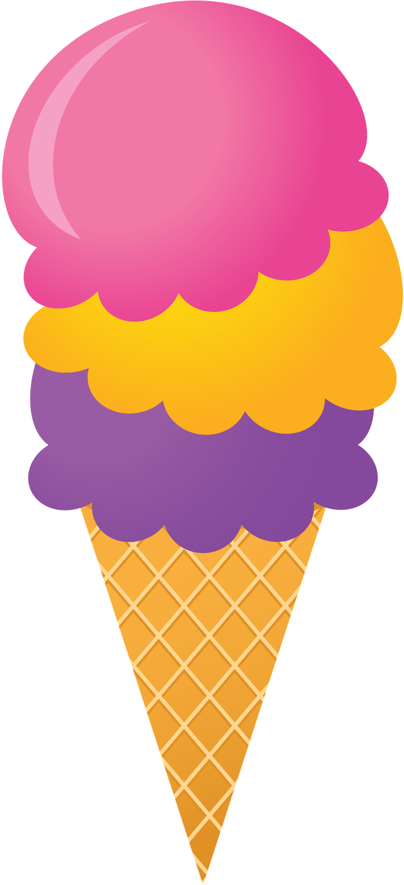 Clipart Ice Cream Cone (529x1024), Png Download