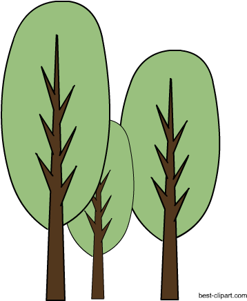 Tall Trees Free Clip Art - Clip Art (450x450), Png Download