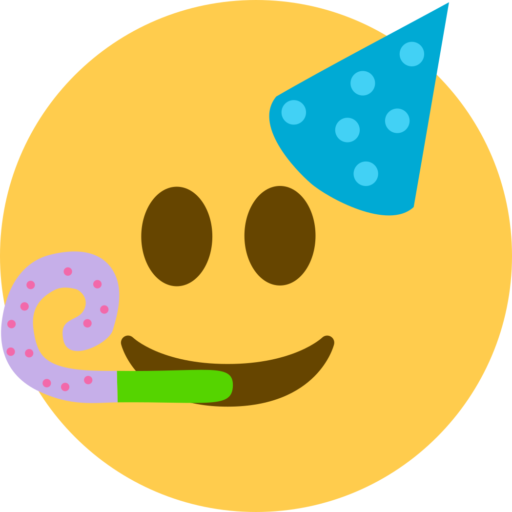Party Discord Emoji - Party Emoji (1049x1049), Png Download