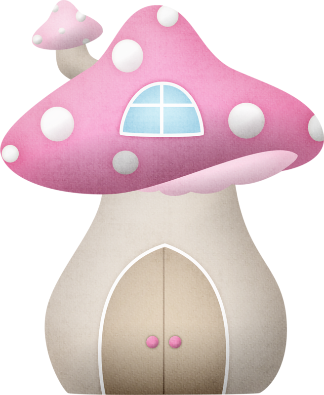 Hroselli Bg G Mushroom Png House Clip - Mushroom Houses Clipart (656x800), Png Download