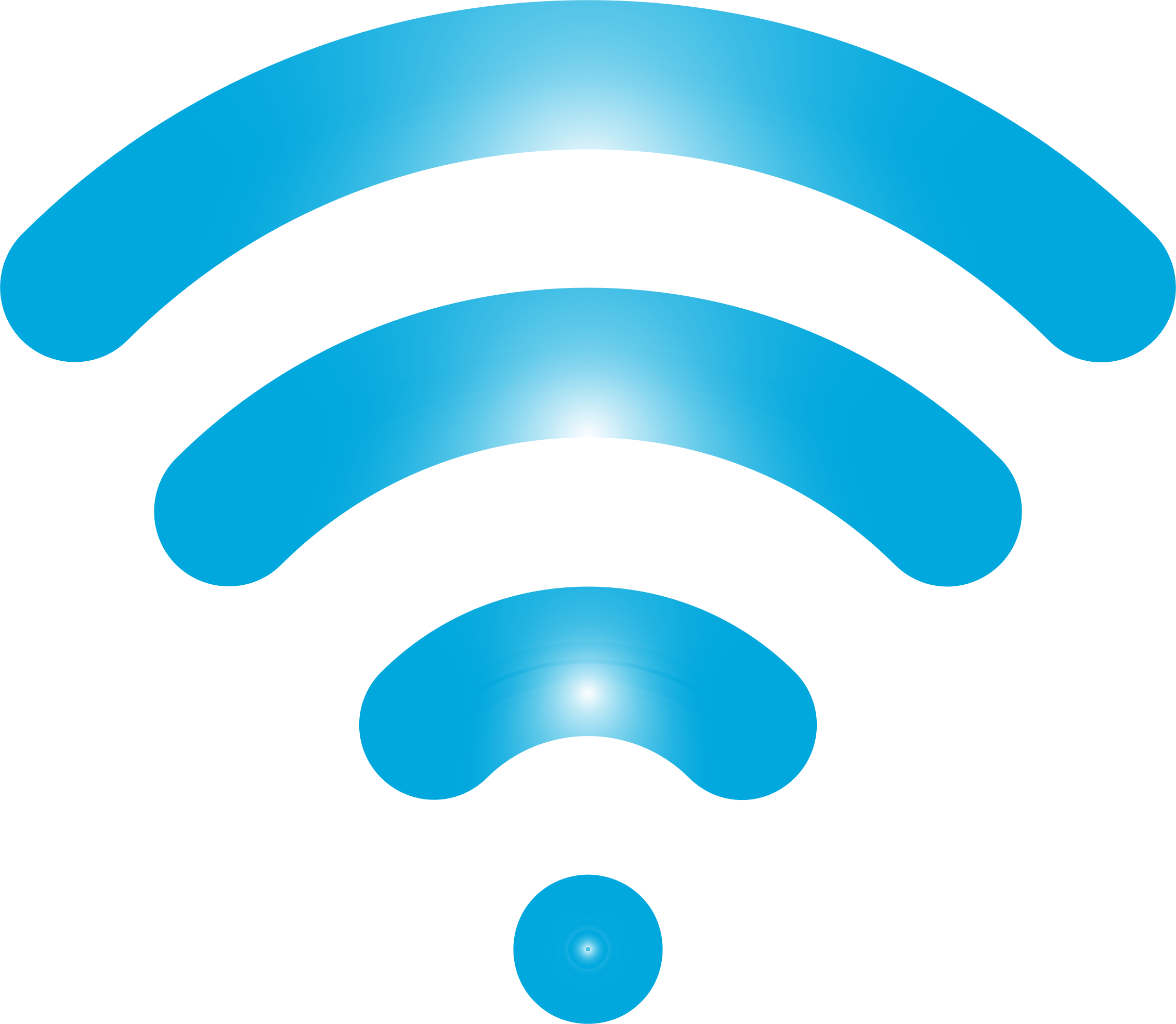 Png Black And White Library Wifi Clipart - Wifi Signal (2262x1970), Png Download
