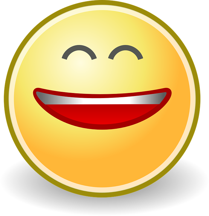 Laugh - Smile Face (699x720), Png Download