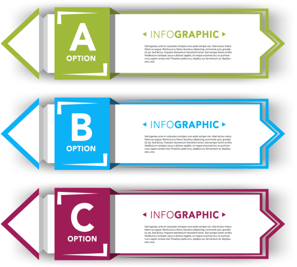 Set Of Infographic Banners, Infographic, Business, - Infographic (640x640), Png Download