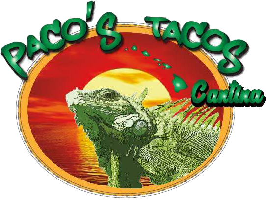 Pacos Tacos - Paco's Tacos Kauai Logo (542x413), Png Download