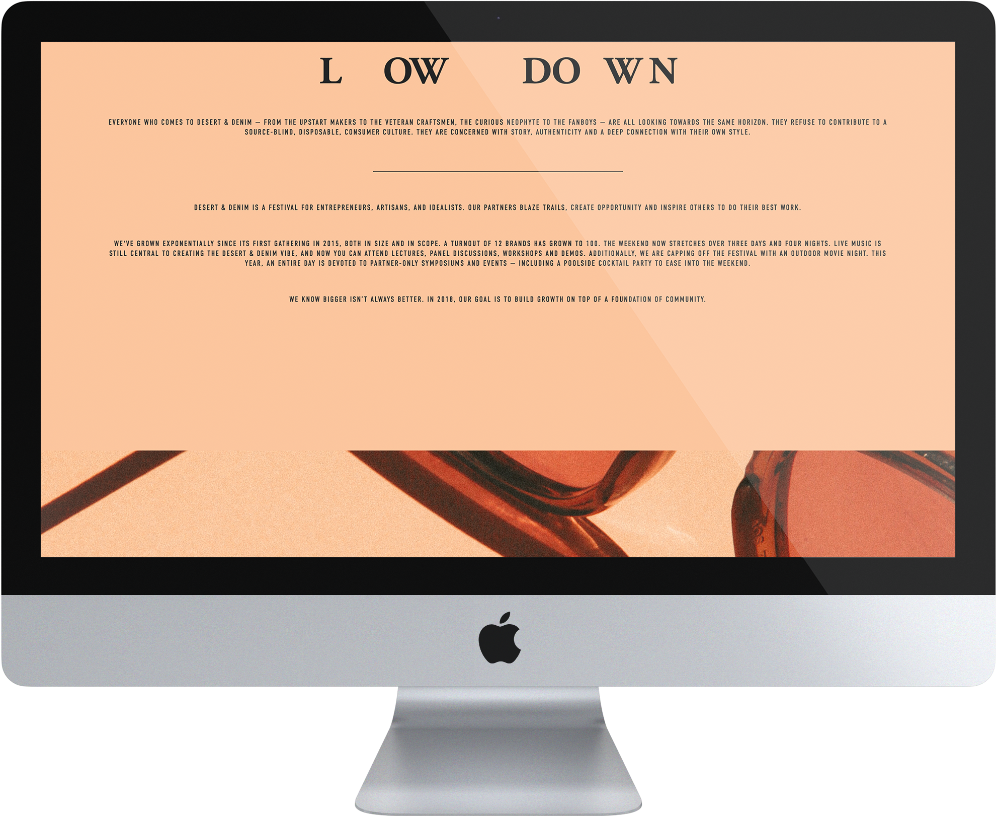 Poster Design For The Joshua Tree Swim Club - Apple Imac 27" (late 2013) (2500x2000), Png Download