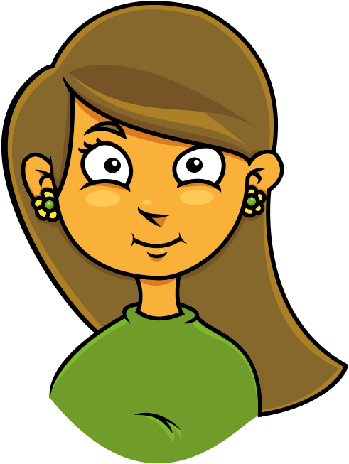 Girl Woman Drawing Download Document - Girl Face Clipart (750x750), Png Download