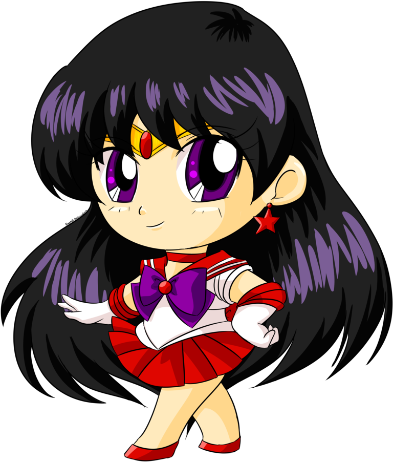 Image Result For Sailor Mars Chibi - Sailor Moon Chibi Sailor Mars (800x1035), Png Download