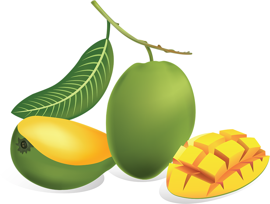 Green Mango Png (900x679), Png Download