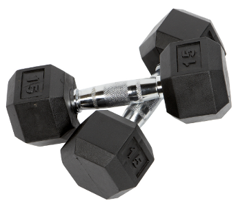Element Fitness Commercial Rubber Hex Dumbbells Prevents (500x300), Png Download