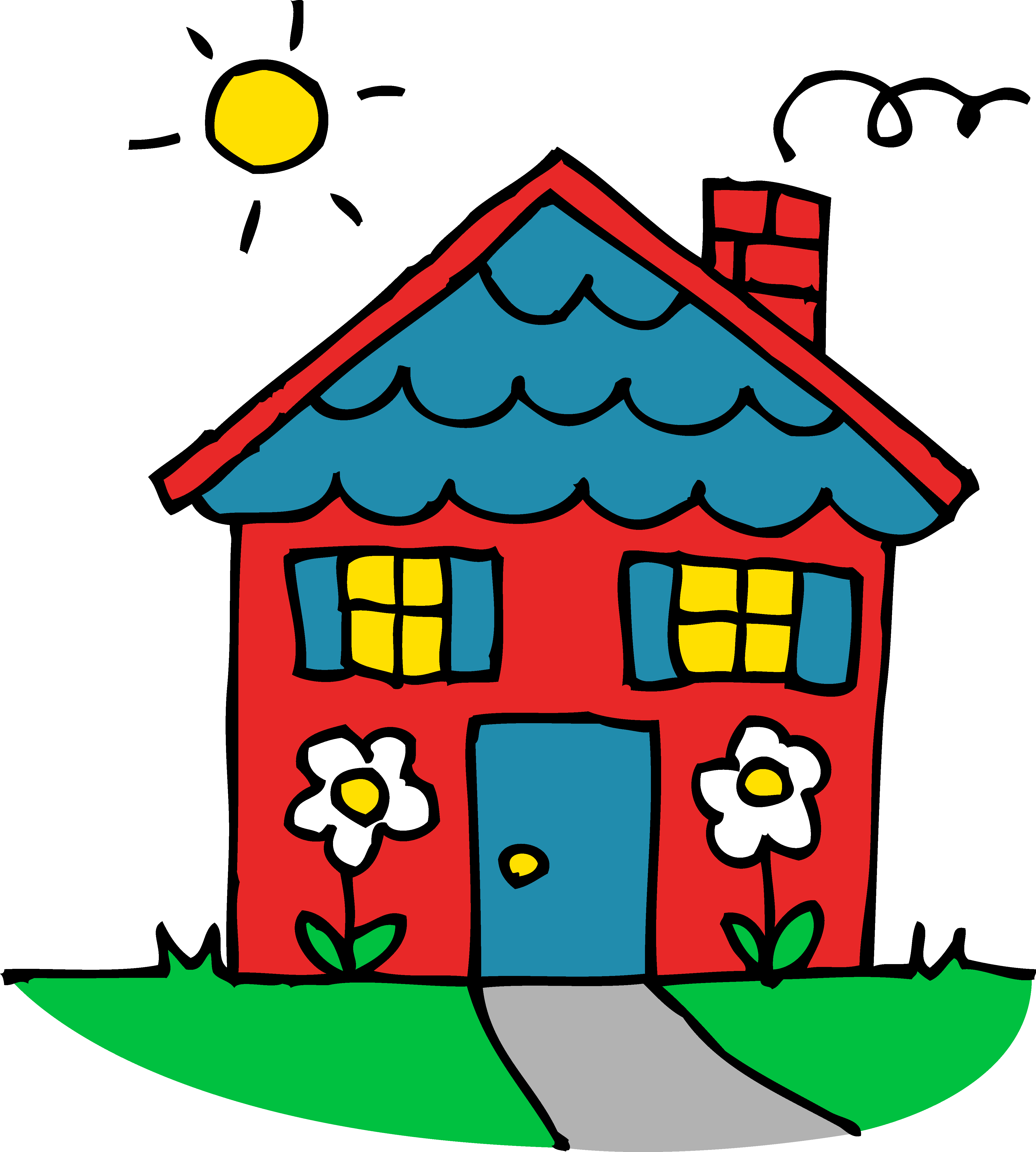 Cliparthot Of House Homes And Housing - Clip Art (4377x4868), Png Download