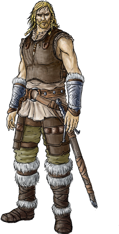 Skyrim Nord Png (410x484), Png Download