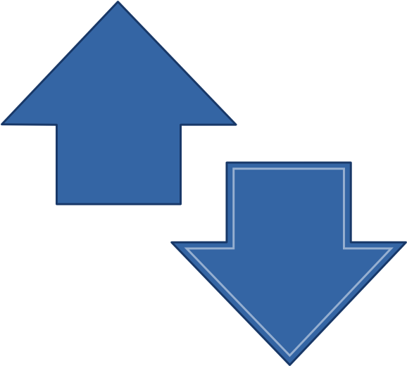 Arrow Up Down Clip Art At Clker - Up And Down Arrows Clip Art (600x519), Png Download