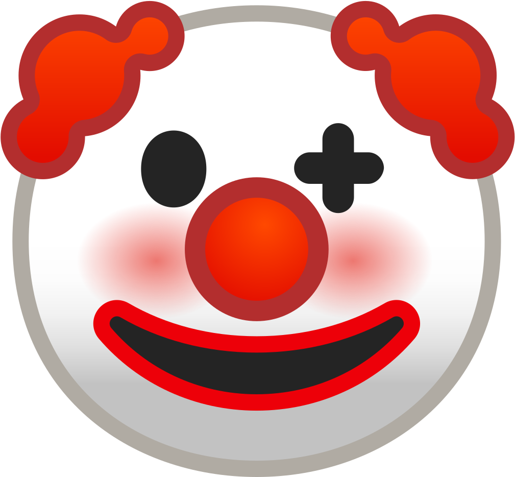 Download Svg Download Png - Twitter Clown Emoji (1024x1024), Png Download