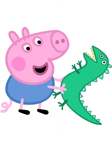 Georgie Pig Transparent - Peppa Pig Characters George (475x633), Png Download