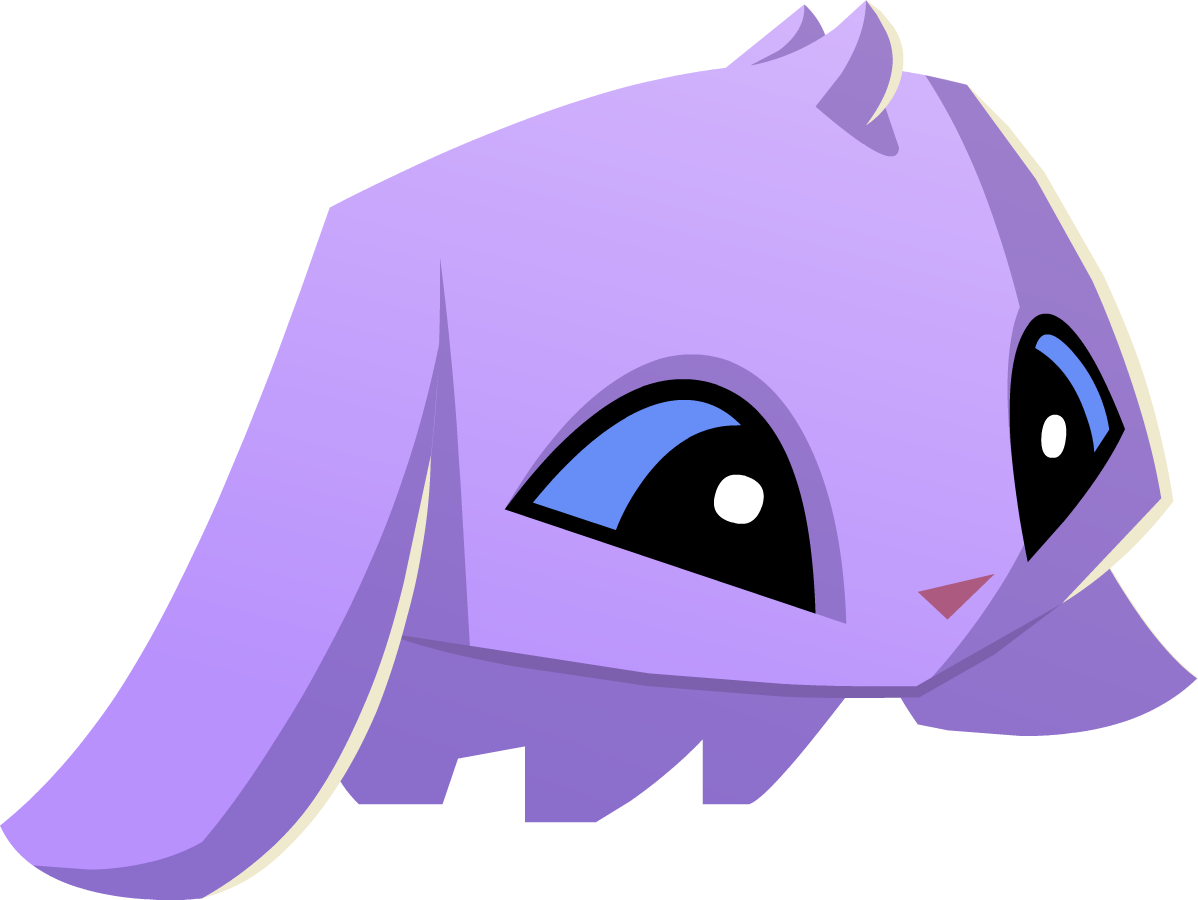 Purple Bunny - Animal Jam Purple Bunny (1198x900), Png Download