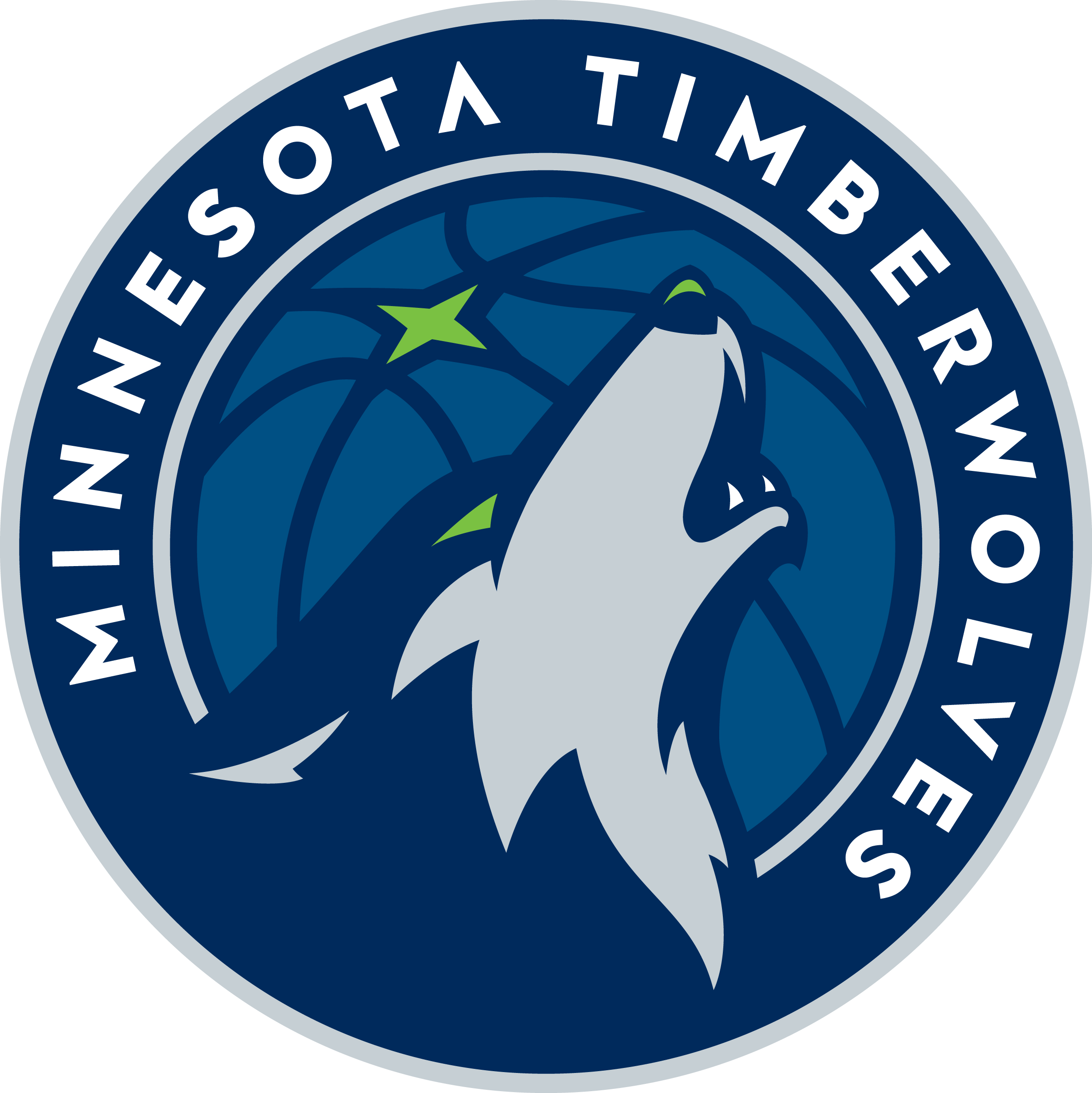 Watch Nba All-stars Gordon Hayward And Kyrie Irving - New Timberwolves Logo (2399x2400), Png Download
