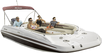 Sundeck Sport - 22ft Deck Boat (401x400), Png Download