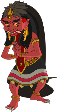 She Is An Evil Witch Who Comes Alive When Provoked - Clip Art (324x470), Png Download