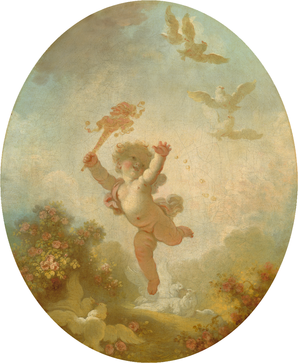 Love As Folly, Jean Honoré Fragonard, C - Love As Folly (983x1200), Png Download