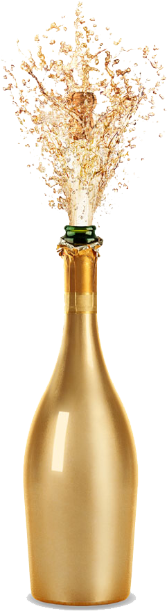 Download Transparent Champagne Bottle Png Image Transparent - Champagne