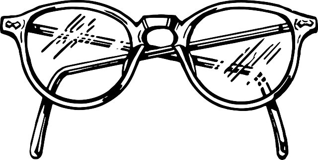 How To Draw A Girl In Glasses - Glasses Drawing (640x323), Png Download