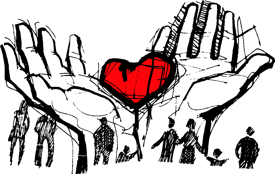 Love Of God Drawing (1076x678), Png Download