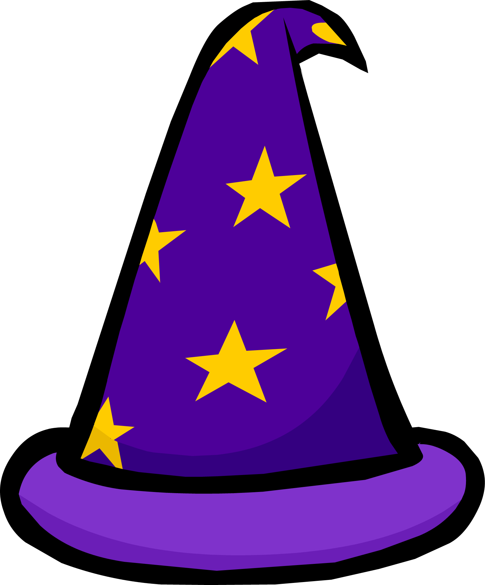 Wizard Hat - Club Penguin (1632x1968), Png Download