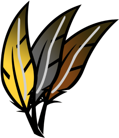 Three Feathers (462x480), Png Download