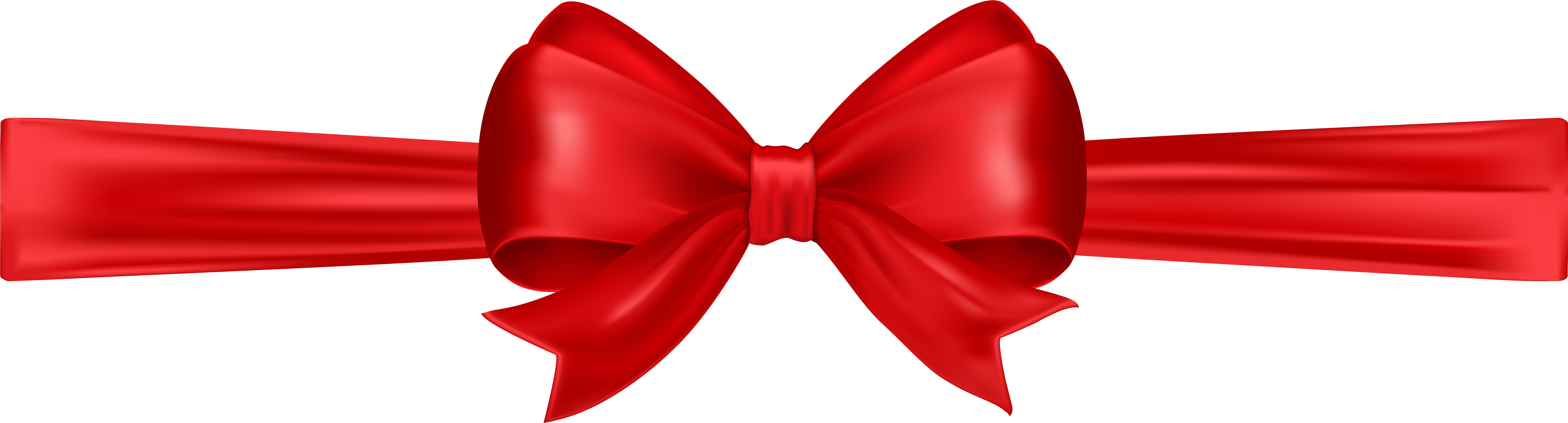 Red Bow Tie Png - Bow Clip Art Png (8000x2233), Png Download